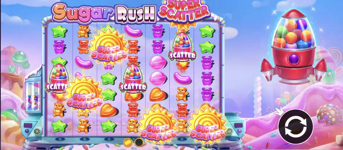 Sugar Rush Super Scatter Slot - Candy Slot by pragmatic play